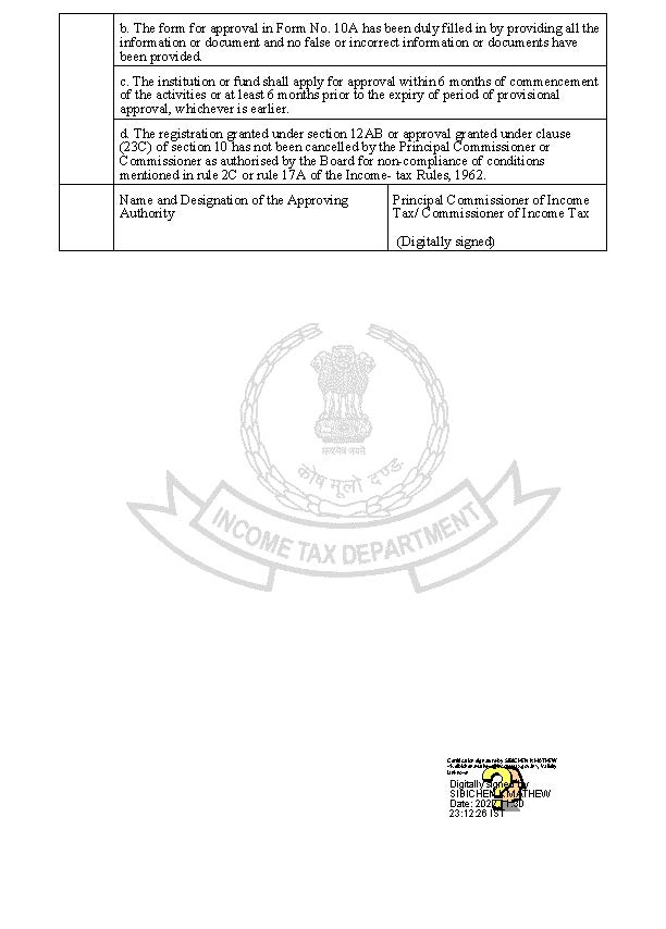 80G Certificate: Page 2